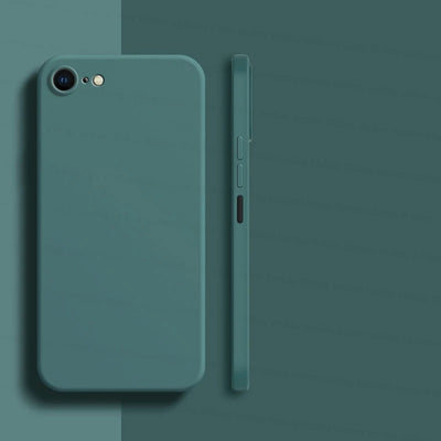 Smarsty Shockproof Soft TPU iPhone 8 Case Liquid Silicone Back -