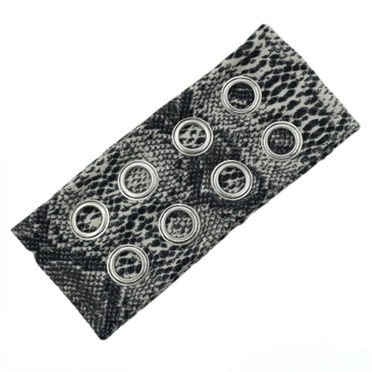 Punk Grunge Wide Elastic Headband Stretchy Metal Look - Smarsty
