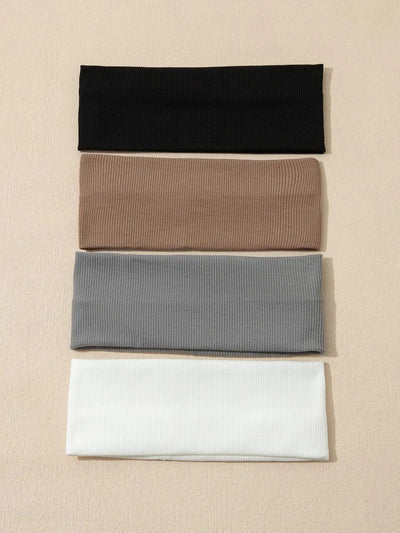 Women Elastic Hair Bands Set Soft Stretchy Headbands - Smarsty