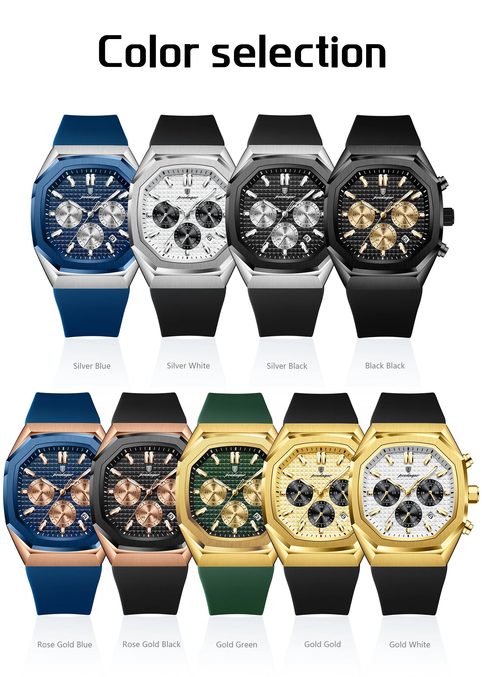 Waterproof Luminous Chronograph Watch for Men - Smarsty