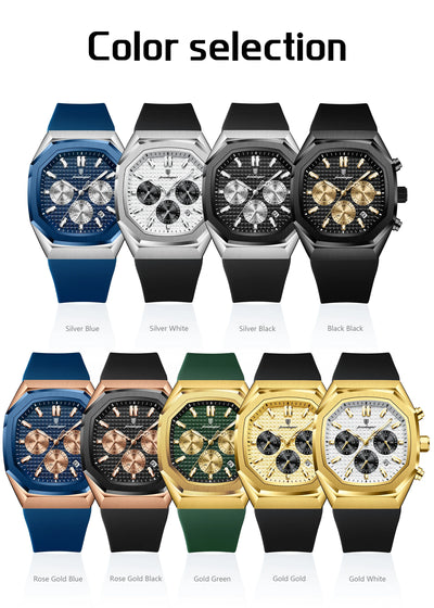 Waterproof Luminous Chronograph Watch for Men - Smarsty