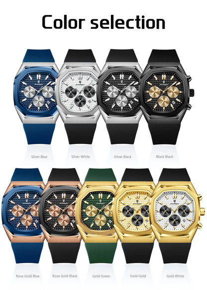 Waterproof Luminous Chronograph Watch for Men - Smarsty