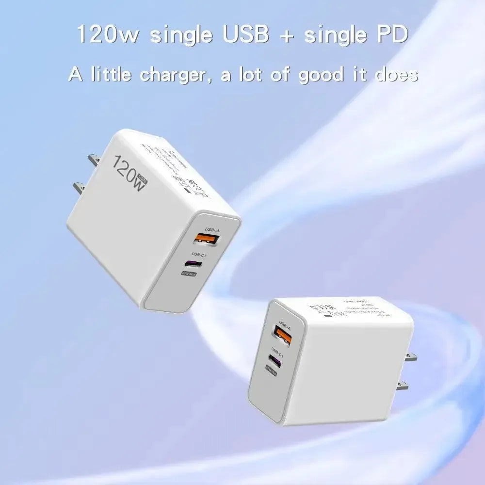 120W USB C Fast Wall Charger With Global Travel Plugs - Smarsty
