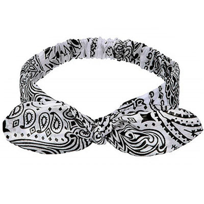 Boho Soft Elastic Headband For Women Vintage Cross Knot - Smarsty