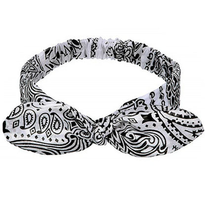 Boho Soft Elastic Headband For Women Vintage Cross Knot - Smarsty