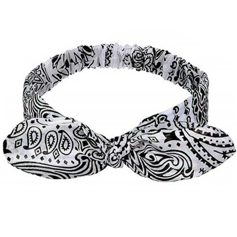 Boho Soft Elastic Headband For Women Vintage Cross Knot - Smarsty