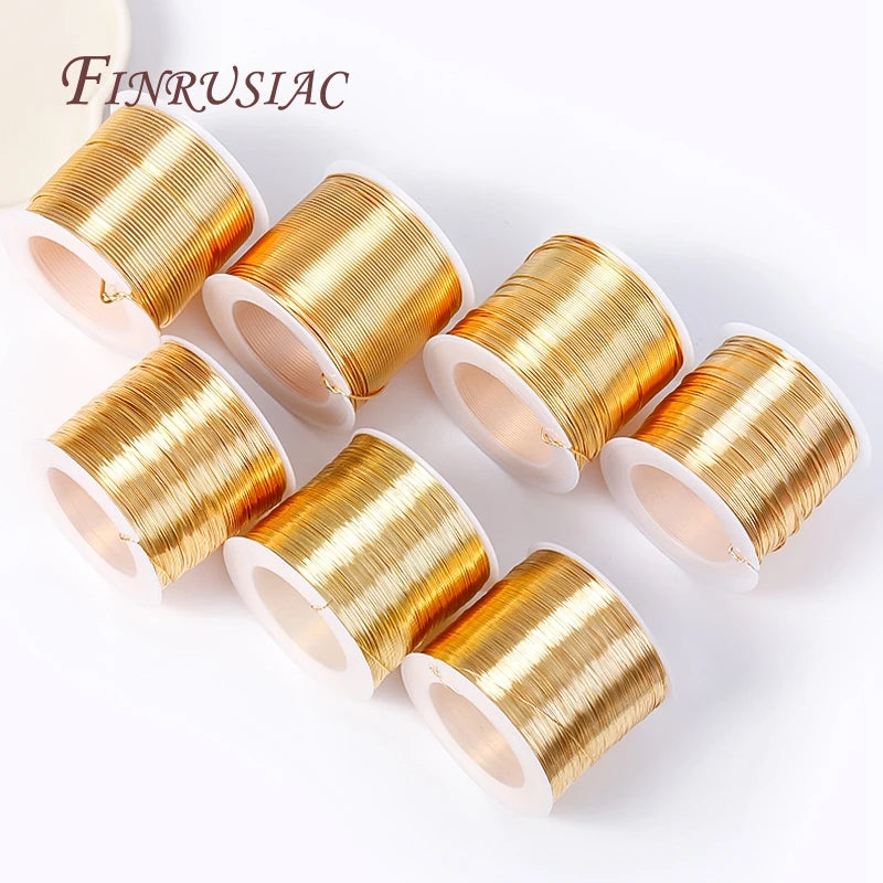 5M 18K Gold Plated Copper Wire For Handmade Jewelry Making - Smarsty