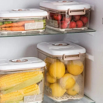 Food Vacuum Storage Box Sealed Kitchen Fresh-Keeping Box Large Capacity Food Transparent Storage Container with Vacuum Pump by Smarsty