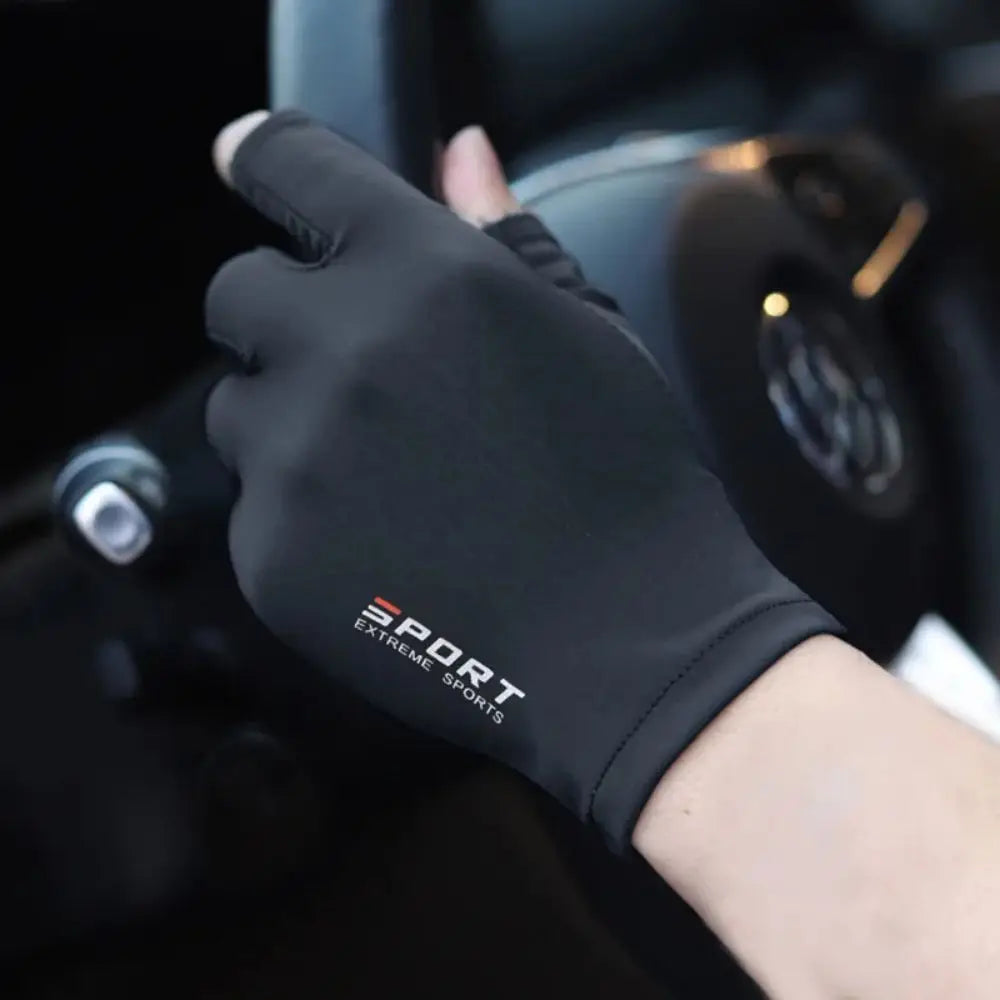 Ice Silk Half Finger Cycling Gloves Comfortable Fit - Smarsty