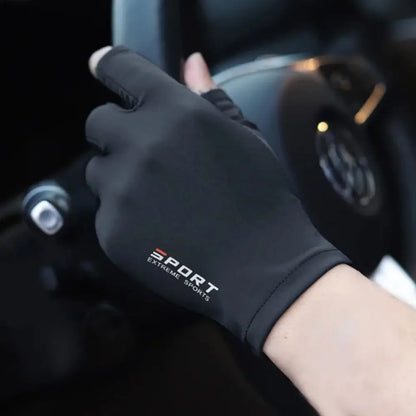 Ice Silk Half Finger Cycling Gloves Comfortable Fit - Smarsty