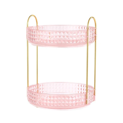 Multifunctional Lipstick Storage Box Rotating Drawer Makeup Box Transparent Desktop Skin Care Product Storage Rack by Smarsty
