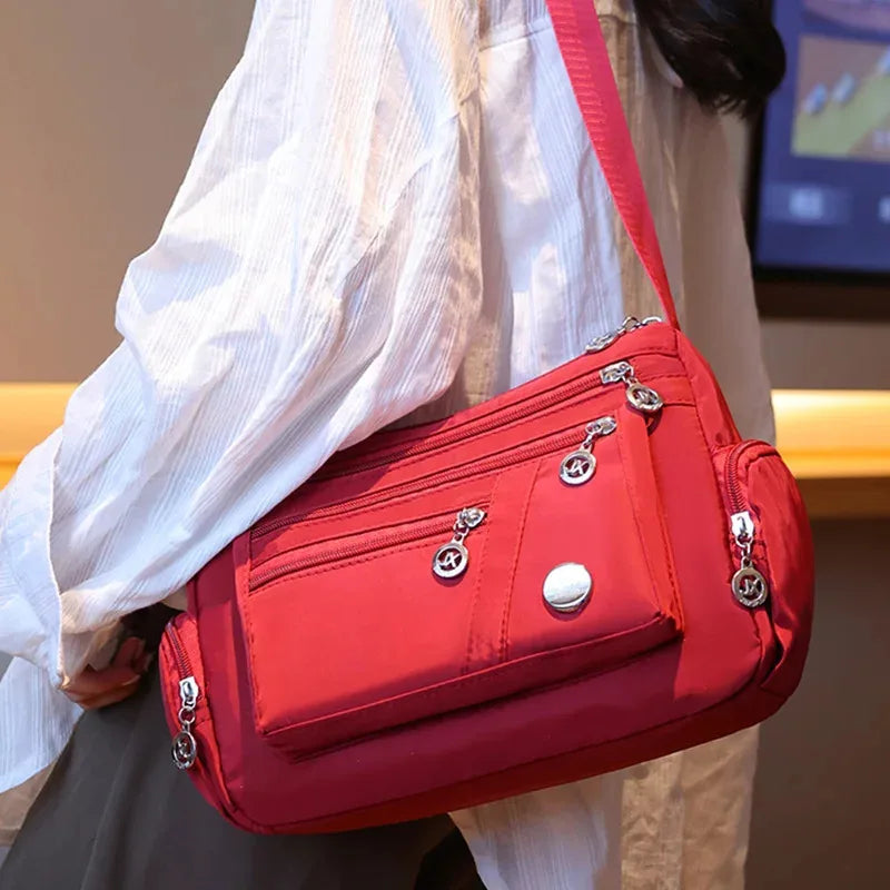 Unisex Nylon Crossbody Bag With Durable Oxford Cloth - Smarsty