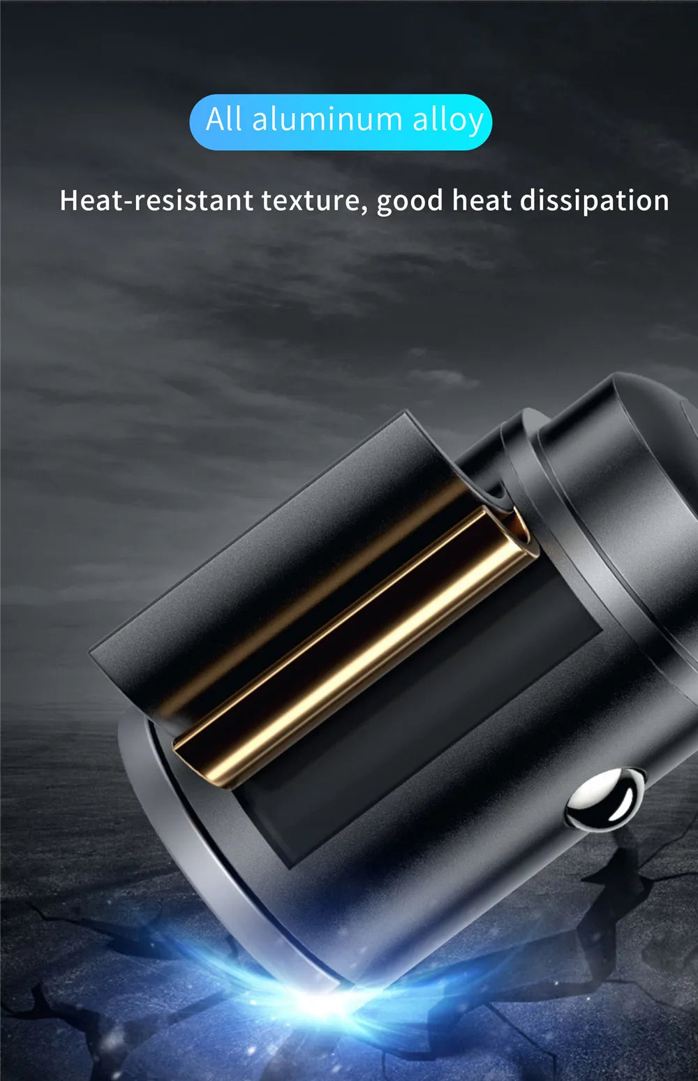 100W/200W QC3.0 PD Mini Car Charger 12-24V Lighter Fast Charging Car USB Type C Charger for Xiaomi Samsung Huawei iPhone Power - Smarsty