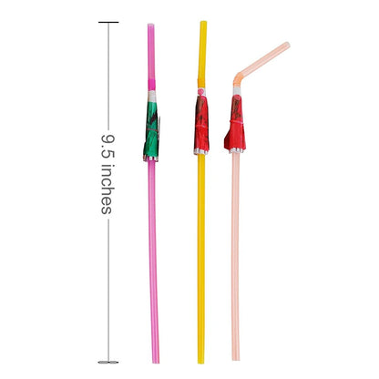 50PCS Hawaiian Party Umbrella Straws for Tropical Celebrations - Smarsty