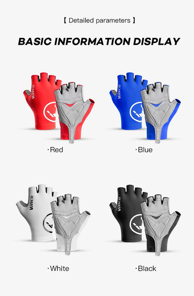 Breaking Wind Cycling Half Finger Gloves Anti-slip Bicycle Mittens Racing Road Bike Glove MTB Biciclet Guantes by Smarsty