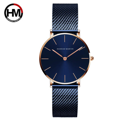 Rose Gold Women's Bracelet Watch with Japan Quartz Movement - Smarsty