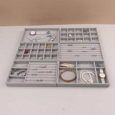 Velvet Jewelry Organizer Box for Rings and Necklaces - Smarsty