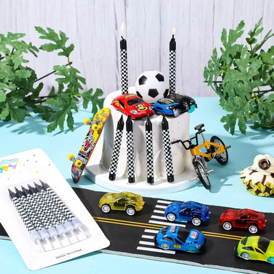 6/12/48pcs/1case Birthday Candles Spiral Cake Candles  Long Thin Cake Candles For Wedding Party And Cake Decoration - Smarsty