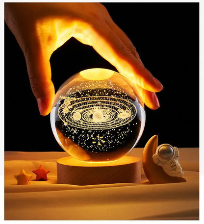 3D Crystal Galaxy Night Light for Home Decor - Smarsty
