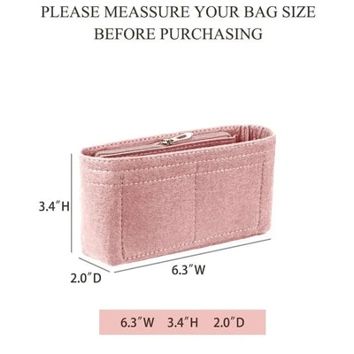 Bag Organizer for LONGCHAMP Mini Tote Timid Bag Storage & Finishing Inner Bag Liner Handbags Insert Organizer Fit Mini Size - Smarsty