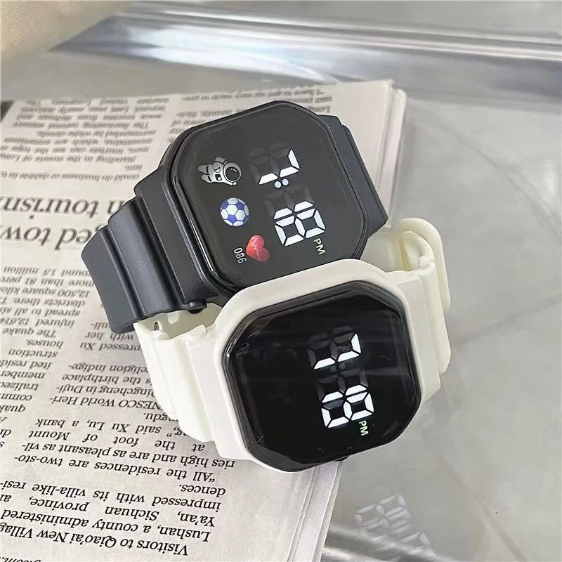 Kids Waterproof Sport Digital Watch with Silicone Strap - Smarsty