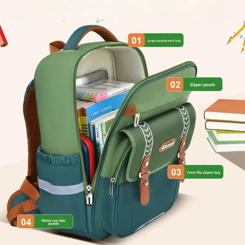 Waterproof Kids School Backpack With Orthopedic Support - Smarsty