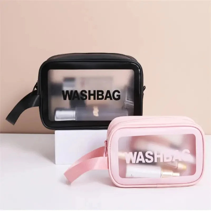 Transparent PVC Cosmetic Bag Waterproof With Large Capacity - Smarsty