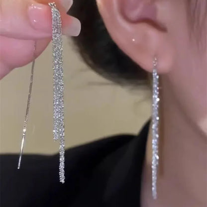 Long Tassel Chain Dangle Earrings for Trendy Women Jewelry - Smarsty