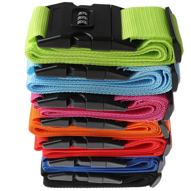 Luggage Strap Anti-theft Luggage Buckle  Password Adjustable Bundling Packing Baggage Belt Suitcase Trunk Belts Bag Accessories