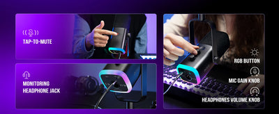 FIFINE USB XLR Dynamic Microphone for Gaming and Streaming - Smarsty