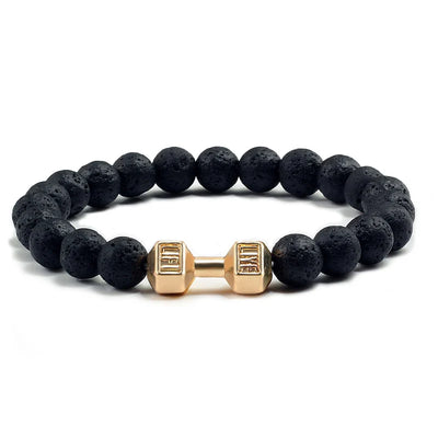 Natural Stone Dumbbell Bead Bracelet for Energy and Style - Smarsty