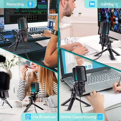 Zealsound RGB USB Condenser Microphone For Streaming - Smarsty