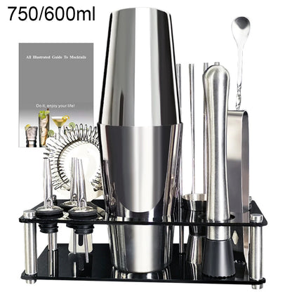 Boston Cocktail Shaker Set with 13 to 22 Bar Tools - Smarsty
