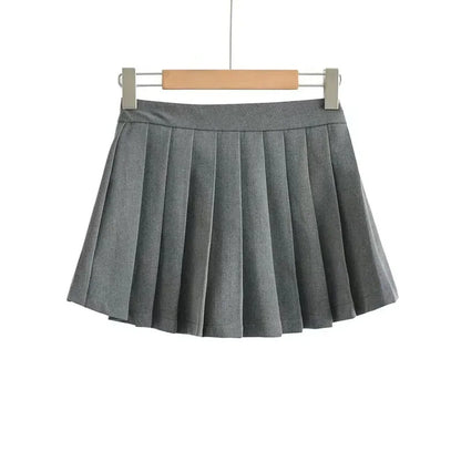 Spice girl pleated skirt female pure color small short skirt summer new Korean version JK college wind high waist mini skirt - Smarsty