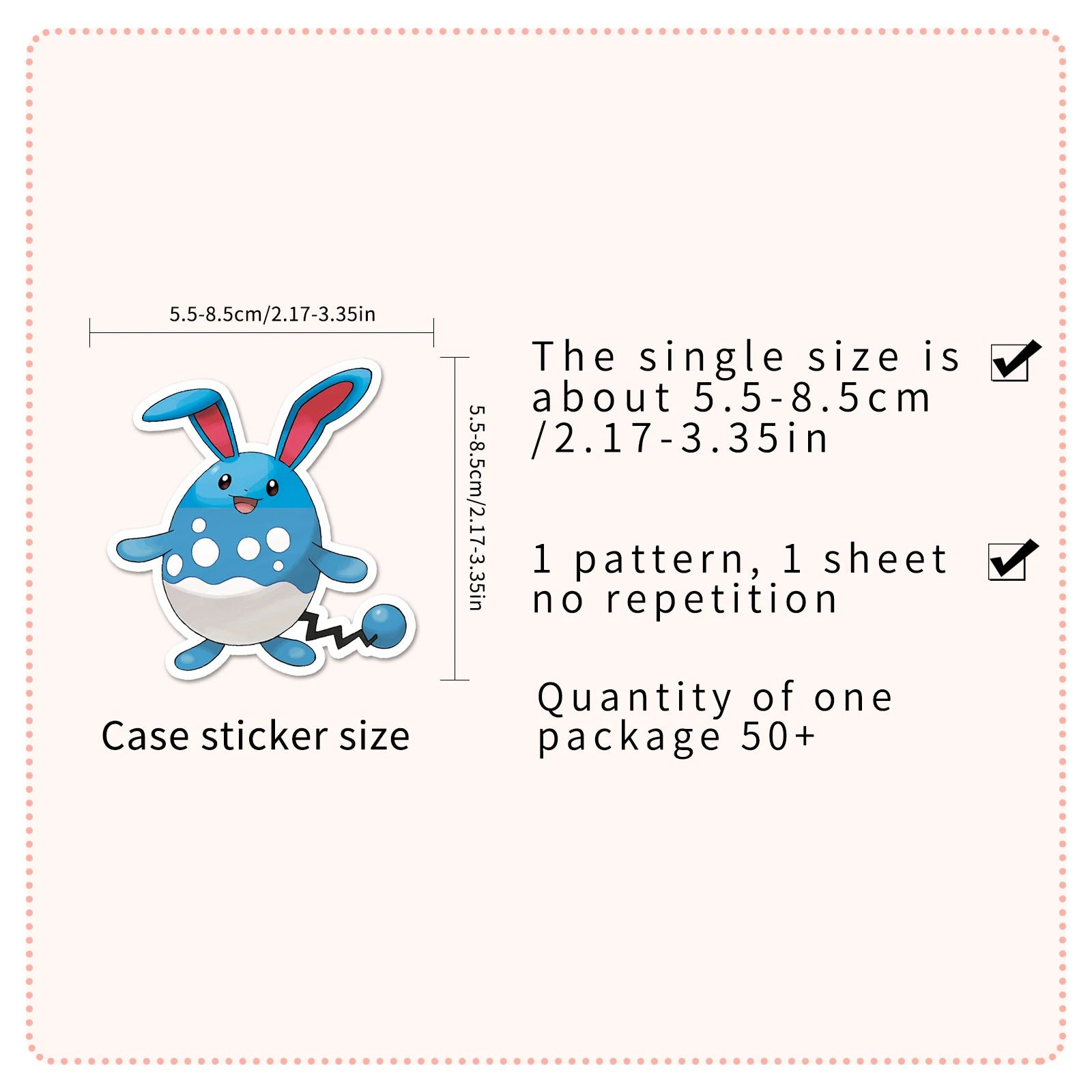 50 Piece Waterproof Pokemon Stickers for DIY Projects - Smarsty