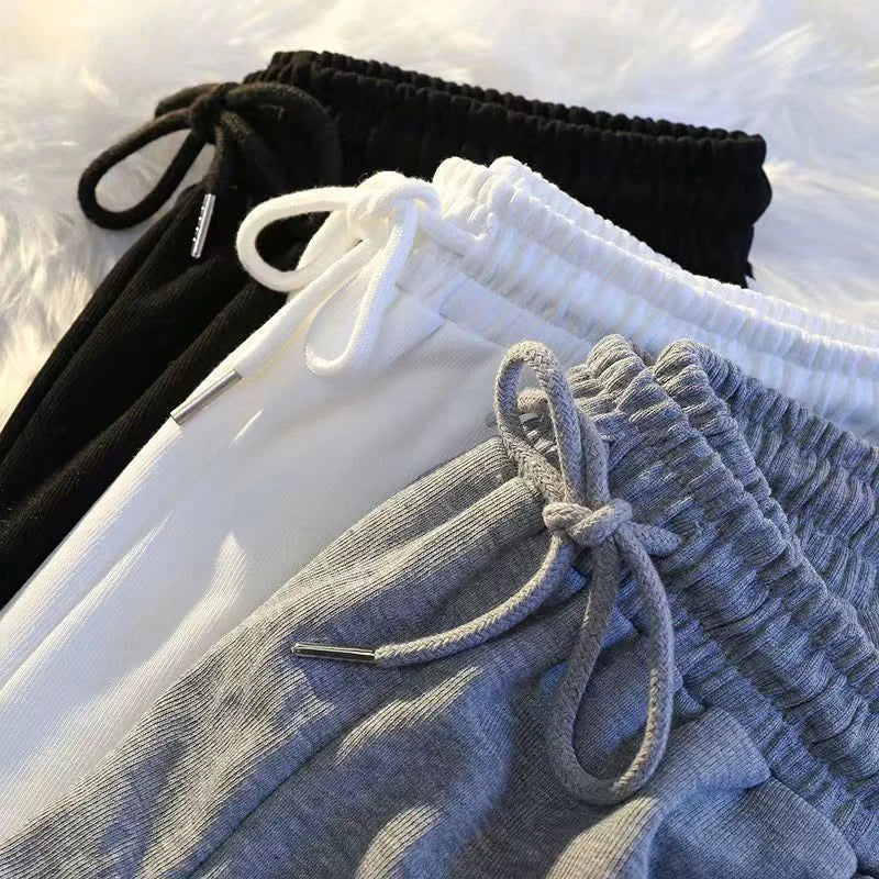 Striped Sports Shorts Women Korean Fashion Casual Mini Shorts Summer Simple Loose Wide Leg Shorts Ladies New - Smarsty