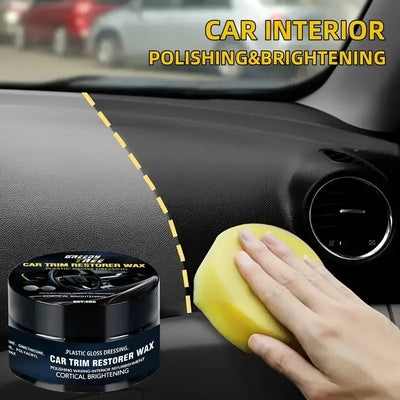 Crystal clear car plastic repair agent - car interior and panel renewal wax coating agent car wax car polishing wax - Smarsty