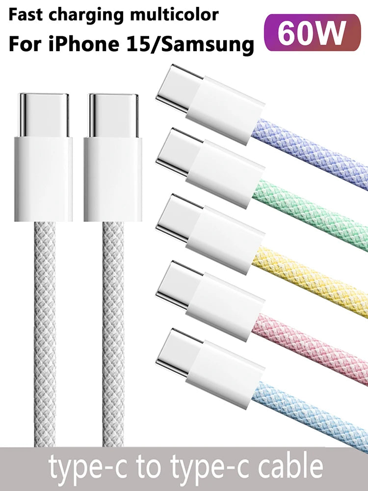 USB-C to Type C Fast Charging Cable for iPhone 15 - Smarsty
