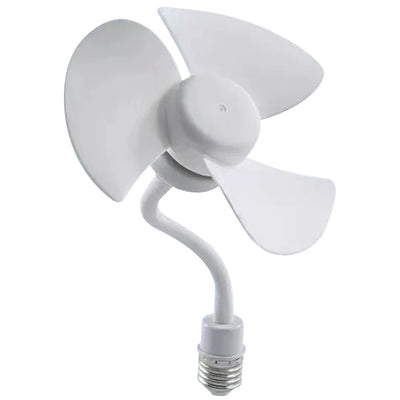 Indoor Ceiling Fan Light E27 Base/USB Light Bulb Fan with Socket Hose Extender Small Ceiling Fan Light for Bedroom Living Room