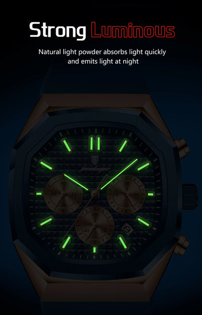 Waterproof Luminous Chronograph Watch for Men - Smarsty