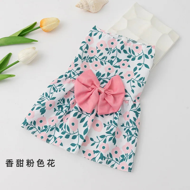 Small Dog Flower Princess Dress for Summer Fun - Smarsty