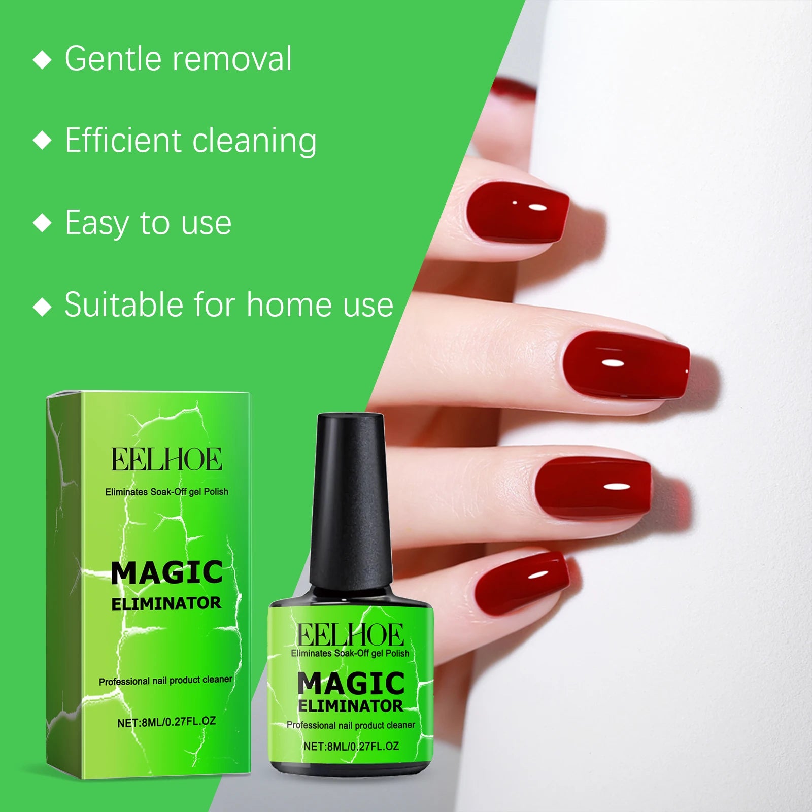 Magic Nail Polish Remover Gel Gentle Moisturizing Formula - Smarsty