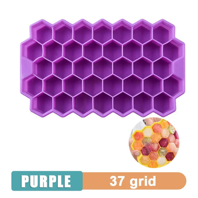 4/6/8/15 Grid Big Ice Tray Mold Giant Jumbo Large Food Grade Silicone Ice Cube Square Tray Mold DIY Ice Maker Ice Cube Tray - Smarsty