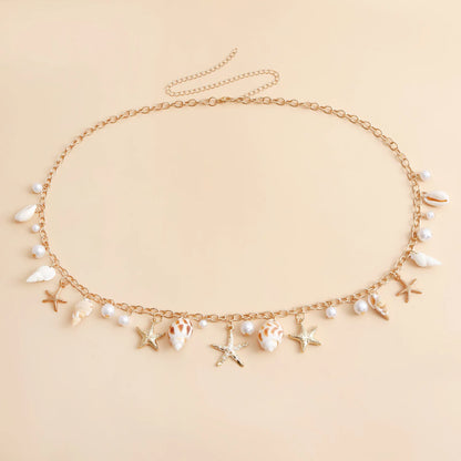 Bohemian Summer Beach Shell Waist Chain Jewelry - Smarsty