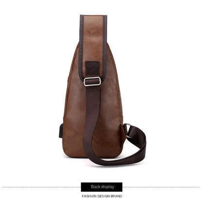 Mens USB Chest Bag With Portable Charging Crossbody - Smarsty