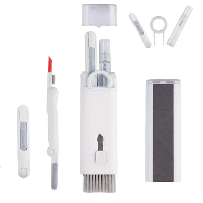 7-in-1 Computer Keyboard Cleaner Brush Kit Earphone Cleaning Pen For Headset Keyboard Cleaning Tools Cleaner Keycap Puller Kit - Smarsty