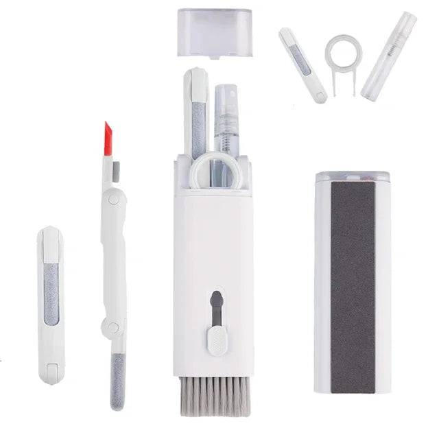 7-in-1 Computer Keyboard Cleaner Brush Kit Earphone Cleaning Pen For Headset Keyboard Cleaning Tools Cleaner Keycap Puller Kit - Smarsty