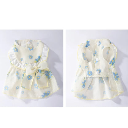 Cute Summer Dog Princess Dress with Bow Lace - Smarsty