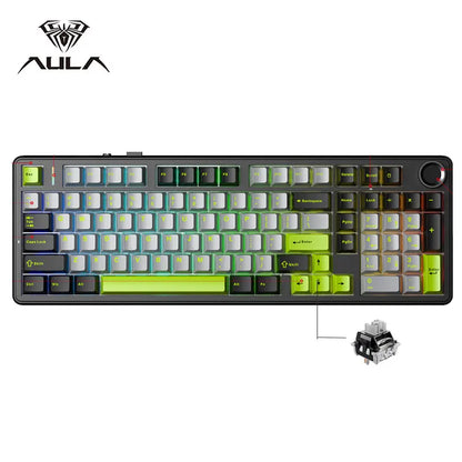 Gaming Mechanical Keyboard With Wireless Three Mode