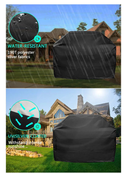 Heavy Duty Waterproof BBQ Grill Cover for Outdoor Protection - Smarsty